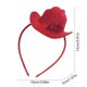 thumbnail image 3 of Mini sombrero de vaquero con labios rojos y diamantes de imitación Diadema de plástico, 3 of 6