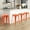 Orange, variant on NiamVelo Counter Height Bar Stools Set of 4 Metal Bar Stools 30 inch Stackable Stools Modern Industrial Stools for Kitchen, Orange