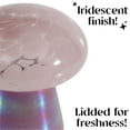 thumbnail image 4 of Urban Shop 6.7" x 5.9" Lidded Iridescent Purple Mushroom Candle, 4 of 10