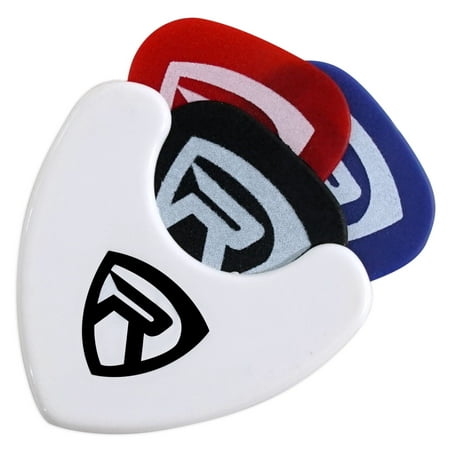 Rockville PH-White Pick Holder with Sticky Adhesive - Holds 3 to 4 (Best Way To Hold A Guitar Pick)