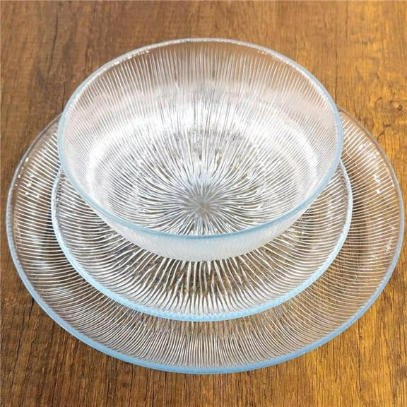 Ramart Studio Glass R1205-0 Cascata Glass Dinnerware Set - 12 piece