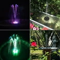 thumbnail image 5 of Solar Fountain With Improved Filtration System And 6 Colorful Led Lights, Environmentally Friendly Design, Perfect For Outdoor Garden Decoration, 5 of 5