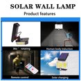 thumbnail image 4 of Ounissouiy LED Solar Sensor de movimiento Luz Vida impermeable Lámpara de pared Lámparas de ahorro de energía Potente brillo Jardín Iluminación y accesorios, 4 of 6