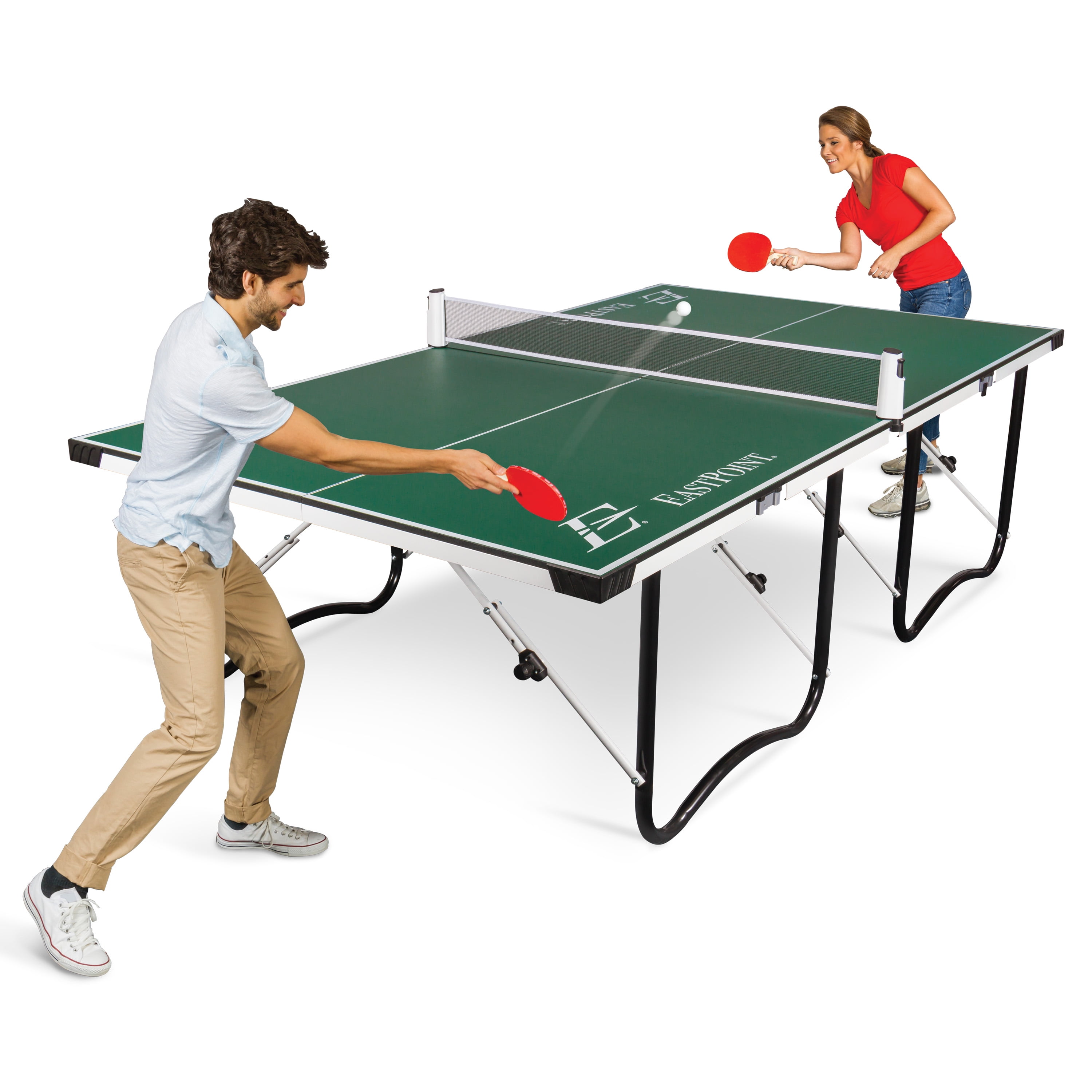 Fold N Store Tennis Table15mm Sports Easy Setup Tournament Size Rust resistant 