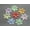 50pcs Flower Beads Cap 28mm, variant on U8MO Craft DIY Mixed Colour Transparent Acrylic Various Flower Beads Center Hole Bead-30pcs Faceted Flower 28mm