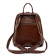 thumbnail image 5 of Mochila de cuero de moda con cera de aceite, mochila de piel de vaca, mochila escolar retro para mujer, 5 of 6