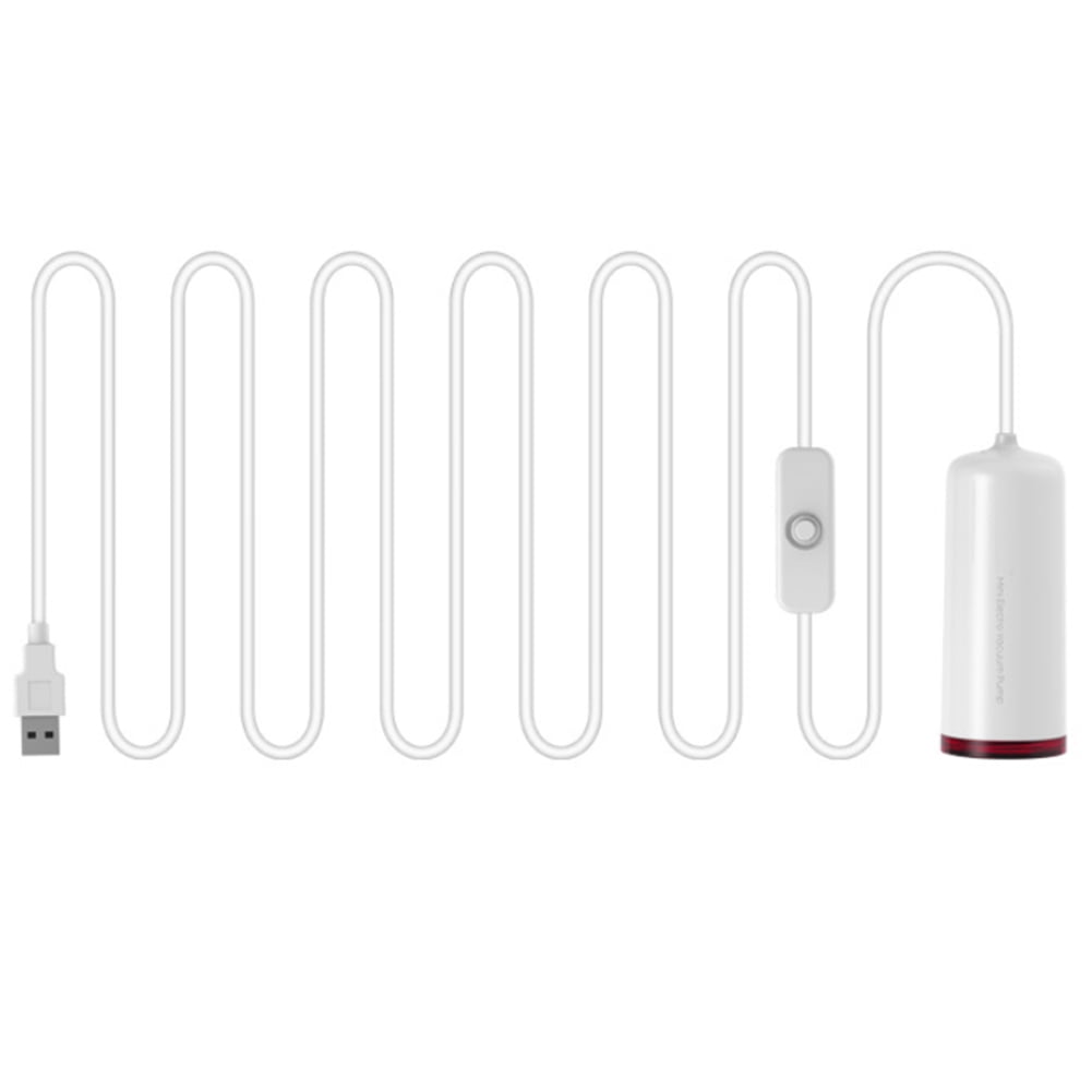Mini Vacuum Sealer Pump Automatic USB Electric Pump with Storage Bags for Clothes Food White Uncosinb