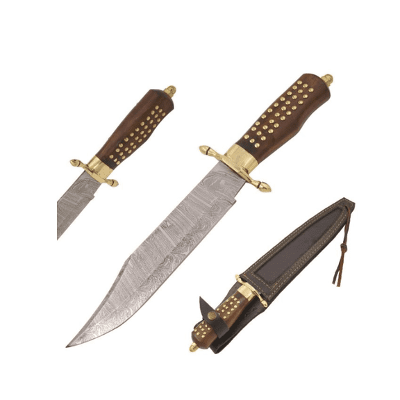 Old Ram Handmade Custom Damascus Bowie Knife