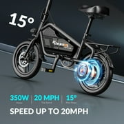 5TH WHEEL Electric Bike for Adults with 650W Peak Motor 14 Electric Bicycle, 36V 7.8Ah Battery Ebike, UL2849