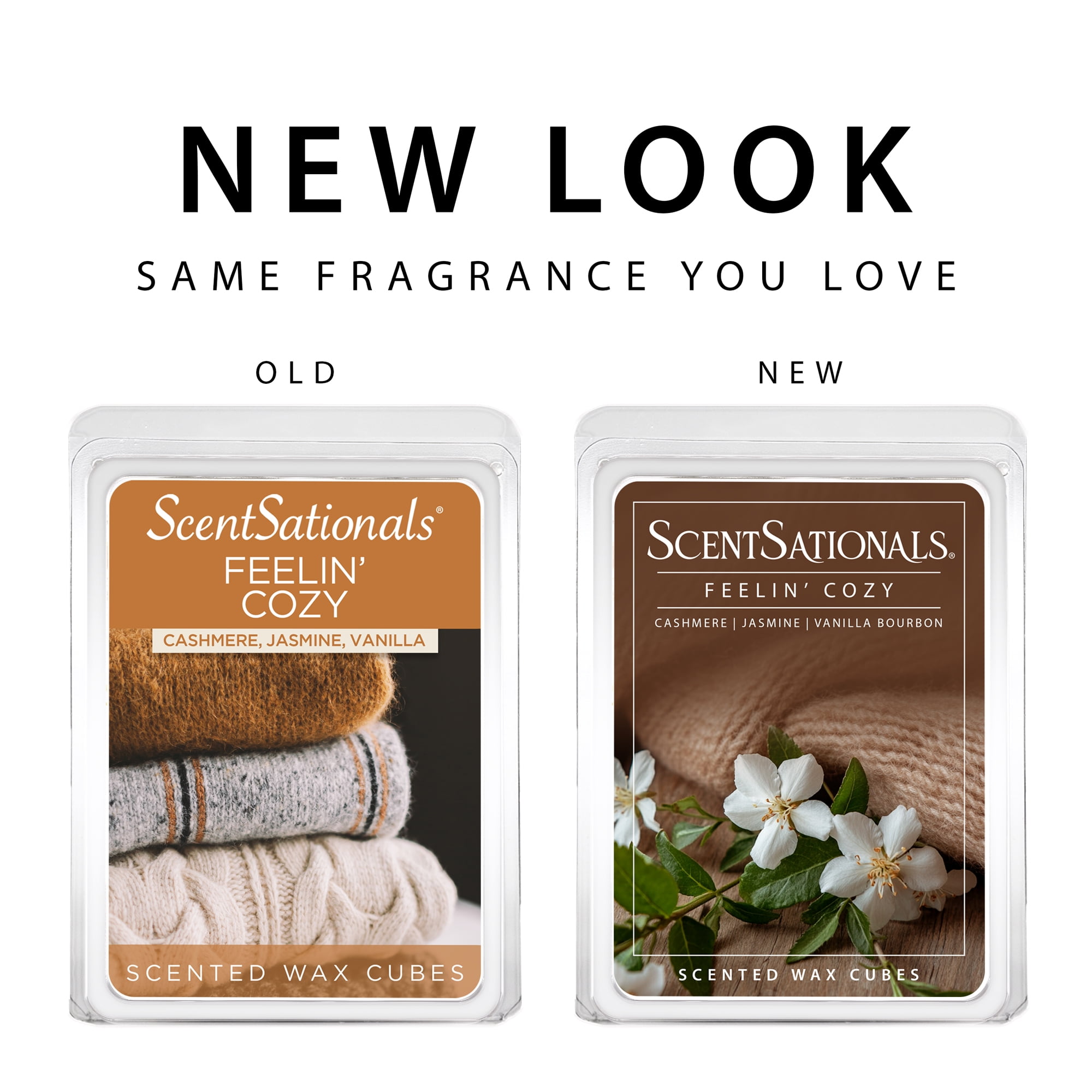 (5 pack) ScentSationals Feelin' Cozy Scented Wax Melts Air Freshener, 5 oz