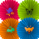 thumbnail image 1 of ADORNO DE PAPEL PICADO FLOR MULTICOLOR PARA FIESTA. 10 PZAS, 1 of 6