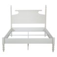 thumbnail image 3 of Spindle Queen Bed in Engineered Wood Sandcastle Antique White Finish, 3 of 10