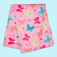 thumbnail image 4 of Wildkin Baby Plush Velour Blanket for Girls and Boys (Butterfly Garden Pink), 4 of 6