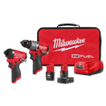 thumbnail image 1 of Milwaukee 3497-22 M12 FUEL - 12V Cordless Li-Ion 2-Tool Combo Kit w/ 2 Batteries, 1 of 10