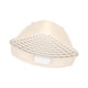 thumbnail image 3 of Caja de arena para mascotas mediana, caja de baño triangular para conejos, hurones y chinchillas. Beige, 3 of 9