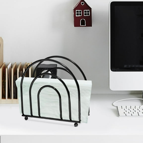 Okaydehi Home Kitchen 1 Pcs Paper Napkin Holder Gold Wire Napkin Holder For Tables Kitchen Paper Napkin Rack A