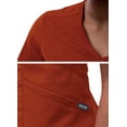thumbnail image 4 of Adar Pro Scrubs For Women - Modern V-Neck Scrub Top - P7002 - Red Ochre - 3X, 4 of 7