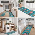 thumbnail image 5 of Dogs with Pioneer Flower Kitchen Rugs Sets Of 3,Kitchen Runner Rugs Non Skid Washable,Decorative Kitchen Floor Mats for Kitchen,Sink,Laundry,17"x30"+ 17"x47" + 17"x59", 5 of 6