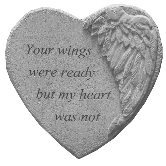 Your wings were… Memorial Garden Stone Décor