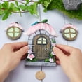 thumbnail image 2 of Fairy Gnome Door Windows Home Tree Decor Glow in Dark Miniature Fairies Sleeping Door Art Sculpture for Wall Trees House Outdoor Garden Yard Lawn Decorations Mini Ornament, 2 of 6