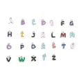 thumbnail image 1 of Dijes de letras DIY, cuentas de letras creativas para hacer collares, joyas y pulseras Plata, 1 of 9