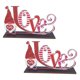 thumbnail image 2 of Xihbxyly Adornos de Letras de Madera para Hacer Tú Mismo, Decoración de San Valentín, Regalo Único para Las Fiestas, Perfectos para El Hogar y El Hotel, Ideales para Centros Comerciales y Fiestas, Pa, 2 of 3