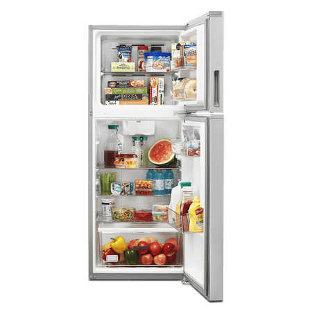 Whirlpool - 11.6 Cu. Ft. Top-Freezer Counter-Depth Refrigerator - Stainless Steel