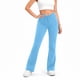 thumbnail image 3 of TaTaai Women's Plus Size Blue Yoga Pants High Waisted Solid Full Length Leggings Stretchy Non-See-Through Gym Workout Fitness Lounge Gift, 3 of 8