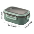 thumbnail image 3 of Microwave Safe Bento Box for Office Workers - Leak-Proof Partitioned Lunch Container for Fresh Meals, 3 of 5
