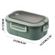 thumbnail image 3 of Fiambrera para oficinistas ZJT250132600 | Fiambrera bento apta para microondas con cierre hermético, compartimentos de 1200 ml, recipiente de plástico apto para alimentos para mantener la frescura, 3 of 5
