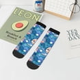 thumbnail image 7 of Pofeuu Watercolor Ships Print 30cm Socks, Adult Running Hiking Socks for Youth and Adult, 7 of 7
