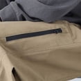 thumbnail image 6 of vdgthytj Cargo Pants for Men Pleated Elastic Drawstring Waist Wide Leg Baggy Streetwear Fall Casual Outdoor Pants with Pockets(X-Large,Khaki), 6 of 6
