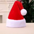 thumbnail image 1 of Gorro de Papá Noel de Navidad, gorro de Papá Noel de felpa suave para Navidad con piel clásica gruesa, maravilloso regalo de Navidad, 1 of 5