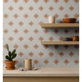 thumbnail image 4 of S4Sassy Modern Tribal Pattern Wallpaper - Taupe Bohemian Wall Covering, 25" x 60" Self-Adhesive Vinyl Walls Paper, Decorative Wallwrap, Easy DIY Wall Covering For Bedroom, Cabinets, 4 of 9