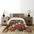 thumbnail image 4 of Ambesonne Retro Quilted Bedspread Set 2 Pcs, Colorful Herbs Spices, Twin Size, Multicolor, 4 of 5