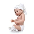 thumbnail image 4 of Muñeca Reborn Baby Doll Play Dolls 10 pulgadas 25 cm Vinvl completo Cuerpo lavable con edredón Realista Regalos lindos Juguete Blue Boy TOMSHOO Muñeca, 4 of 4