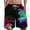 Multicolor, variant on Jacenvly Mens Shorts Tropical Trendy Board Shorts for Men Swimming Soft Satiny Men Casual Fashion Print Shorts with Pockets Elastic Waist Beach Pants Black
