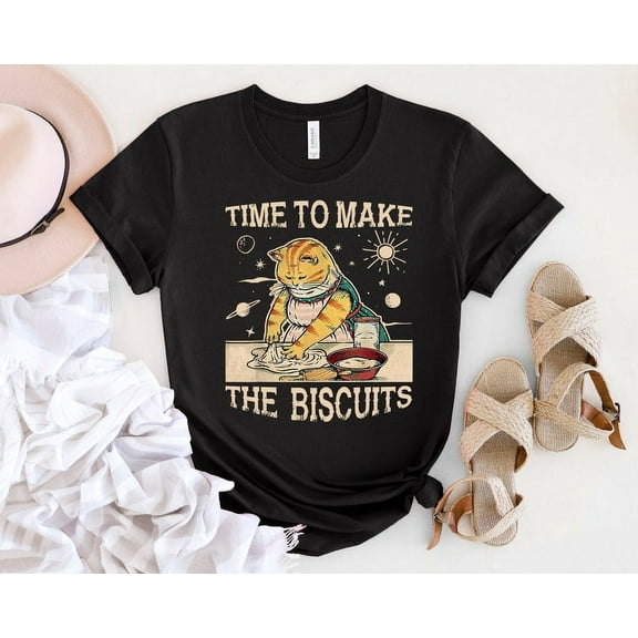 Cat Making Biscuits T-Shirt, Cat Vintage T-shirt, Gift For Men And Women