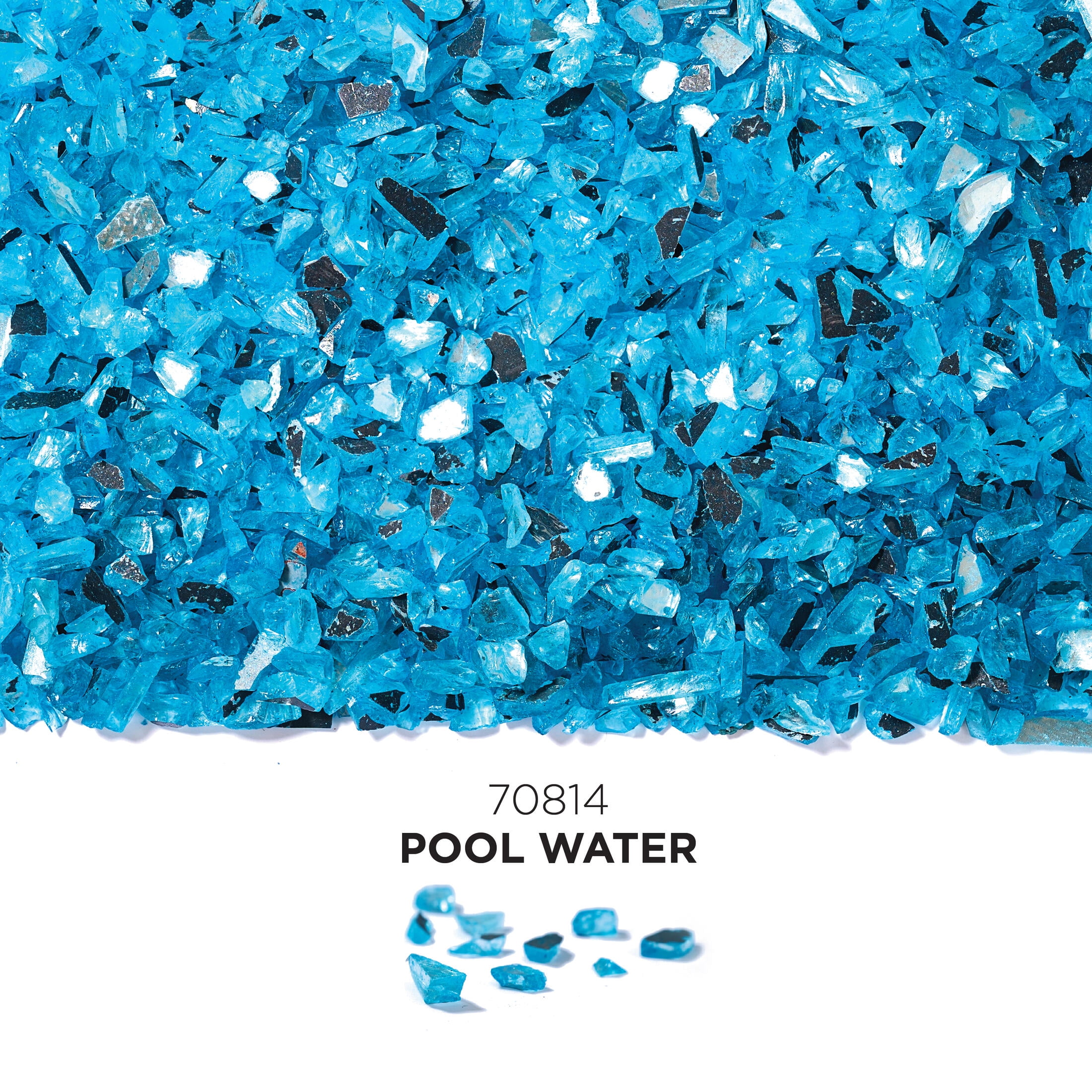 (3 pack) Plaid Fragment Effects Glass Chips, Pool Water, 6 oz