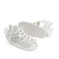 thumbnail image 5 of WUANDIXFA Baby Sandals Baby Girls Sandals Summer Shoes Outdoor First Walker Toddler Girls Shoes for Summer White,4, 5 of 6