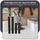 thumbnail image 2 of 4 botellas de perfume de vidrio negro esmerilado, desmontables y separadas para perfume., 2 of 6
