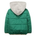 thumbnail image 2 of Richie House Boys' Green Padding Jacket with Attached Hood RH1328, 2 of 2