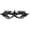 A001- Black (A), variant on Black Masquerade Mask Halloween Mask with Lace Eye Design 9X3 Inch, Scary Halloween for Masquerade Party and Halloween Party Supplies, Masquerade Mask for Women Mask Gift for