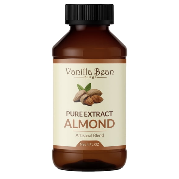 Natural Almond Extract for Baking and Flavoring - 4 OZ - Natural Flavors for Baked Goods, Desserts, & Cooking
