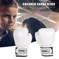 thumbnail image 4 of 2 Pcs Gants d'Entraînement de Boxe en Cuir pour Enfants (Blanc), 4 of 6