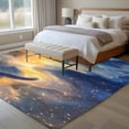 thumbnail image 4 of 8'x10' Area Rugs, Blue Yellow Indoor Outdoor Area Rug for Living Room Bedroom, Modern Contemporary Abstract Washable Bathroom Rugs Kitchen Floor Carpet Mats Home Decor Aesthetic, 4 of 8