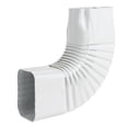 thumbnail image 1 of Mzcvriru Codos para canalón de bajada, ángulo de 2 x 3 pulgadas, 90 grados, color blanco de bajo brillo (codos laterales estilo B), 1 of 7