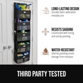 thumbnail image 5 of GORILLA GRIP Over Door Organizer Holds 50lbs 5 Shelf Hanger for Bedroom, Bathroom 58x15 Inches Black, 5 of 9