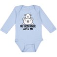 thumbnail image 3 of Inktastic My Godfather Loves Me Godson Bear Boys or Girls Long Sleeve Baby Bodysuit, 3 of 5