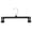 Black, variant on Pants Hangers with Clips,Heavy Duty Black Skirt Hangers 12 Inch,Adjustable Metal Clips,Space-Saving for Women Men Jeans Shorts Trousers Dorm Bedroom Home Clothes Closet Organizers & Storage(Black*3)